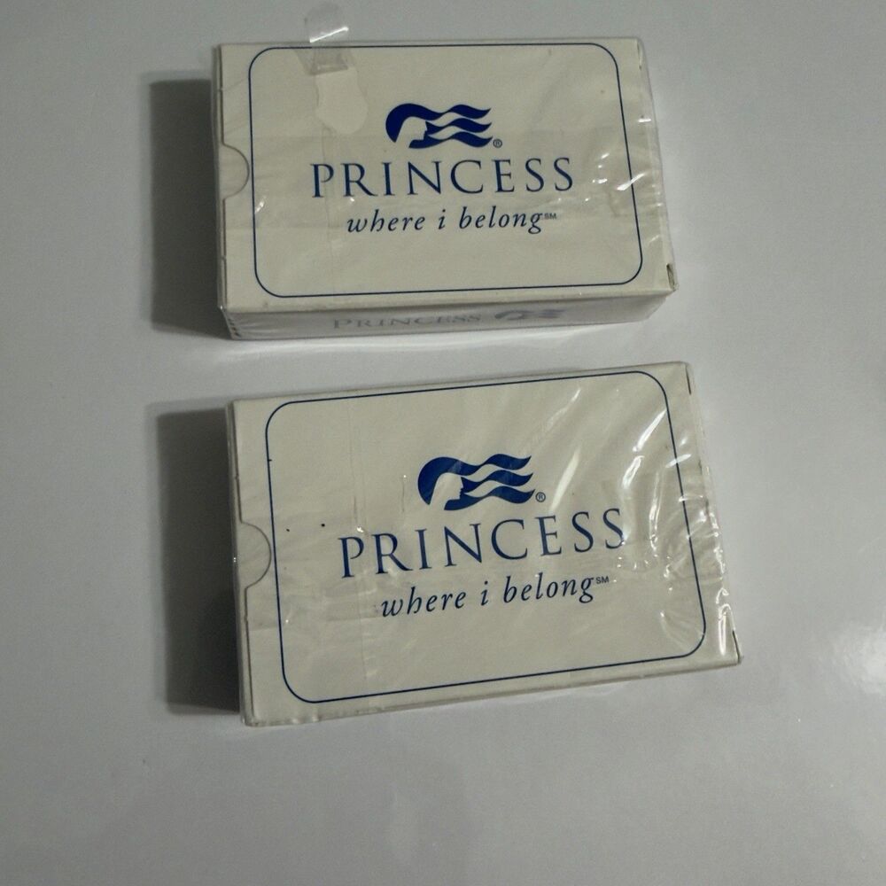 2 Princess Cruise Playing Cards Line Ship Collectible Deck Logo Ship
